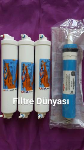 TEZGAHÜSTÜ BMS SU ARITMA CİHAZI FİLTRESİ 4LÜ SET OMNİPURE Filmtec - 1